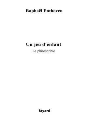 cover image of Un jeu d'enfant